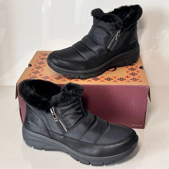 Skechers Easy Going Frosty Charm Water Repellent Vegan Boots - Picture 4 of 7